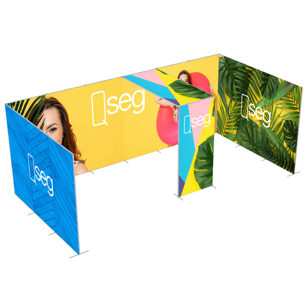 QSEG Kit I 20ft x 10ft Arched Exhibit Booth Trade Show Booths
